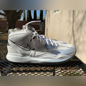 Nike Kylie Infinity White and Black High-Top Basketball Sneakers